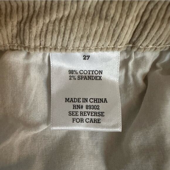 ALTAR’D STATE Corduroy Flare Bell Bottom Stretch Pants Women’s size 27 Beige Tan - Picture 12 of 13